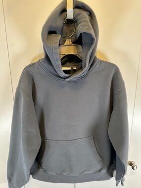 Aritzia TNA Sweatfleece Perfect Fit Hoodie in Gray Size L